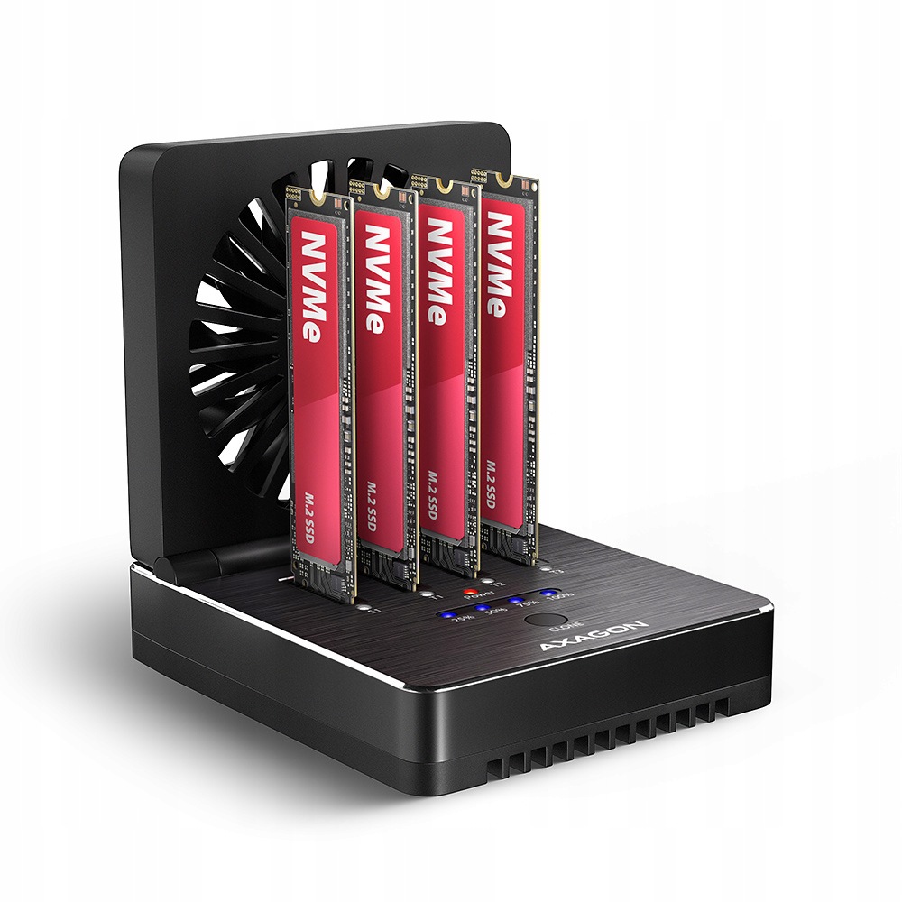 Stacja dokująca Axagon ADSA-M2C44 USB4 do 4 dysków Ssd M.2 NVMe z funkcją k