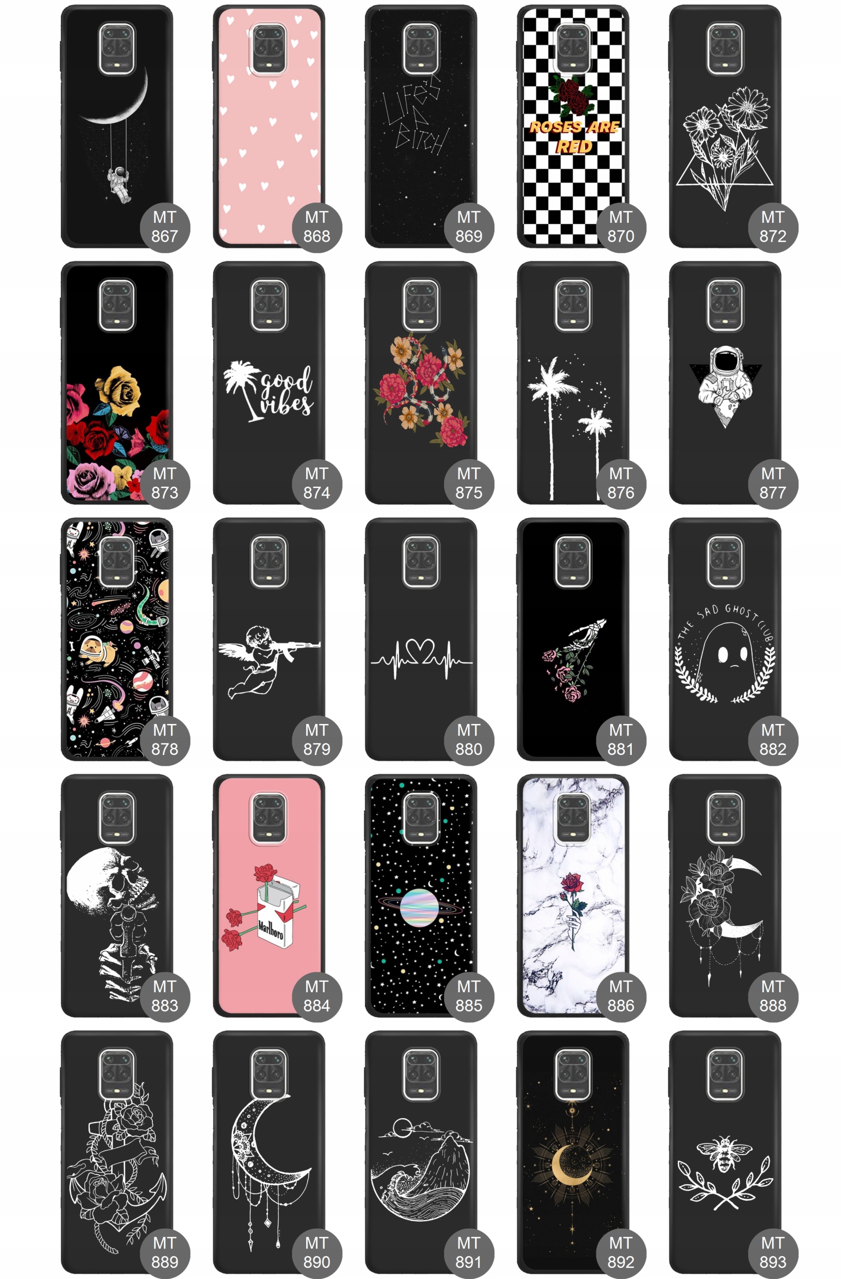 Etui matowe do Xiaomi Redmi Note 9S / PRO guma