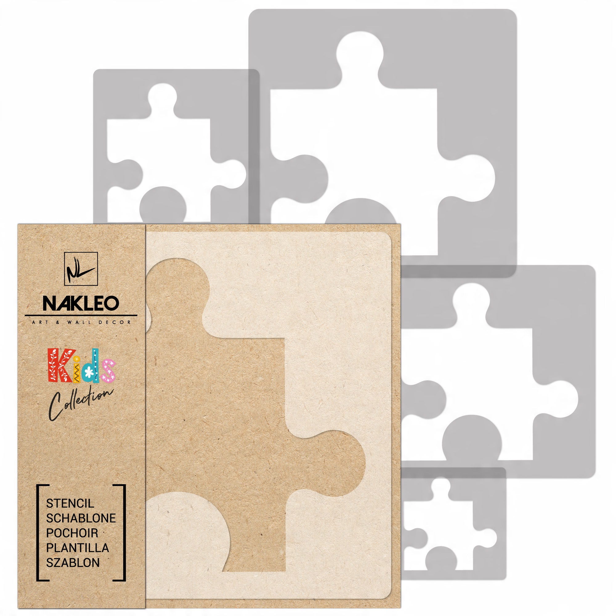 

Szablony Malarskie Wielokrotne 5 szt. Puzel Puzzle