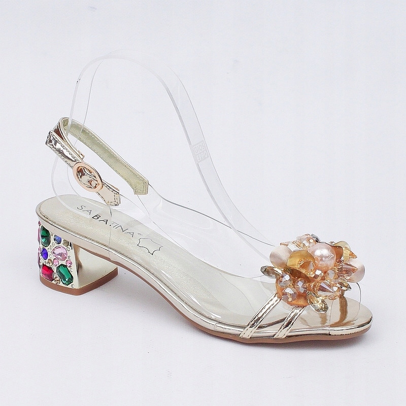 Sabatina 660-5 Zlaté Gelové Sandálky vel. 38