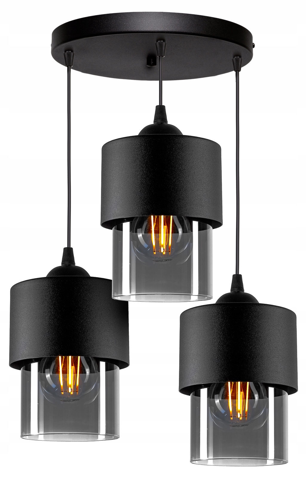 

Nowoczesna Szklana Lampa Wisząca Sufitowa Loft Led