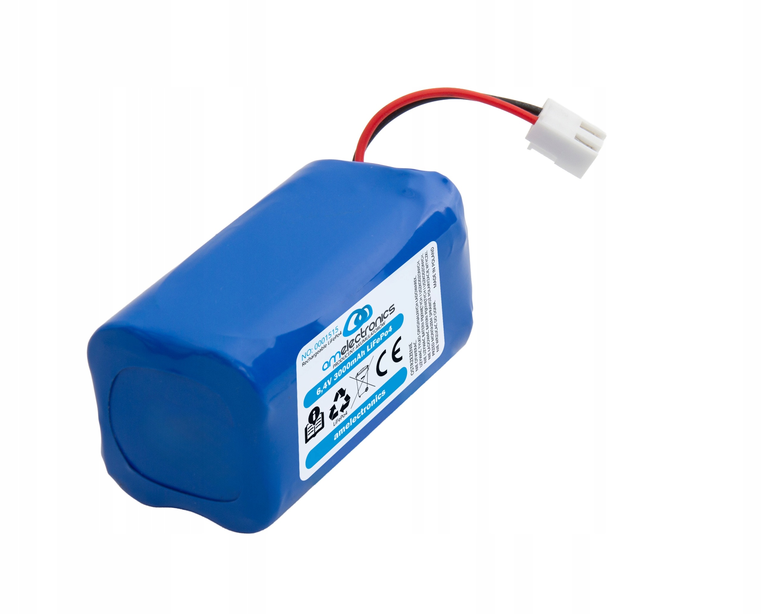 Akumulátor LiFePO4 6,4V 3000 mAh nouzové lampy (1515)