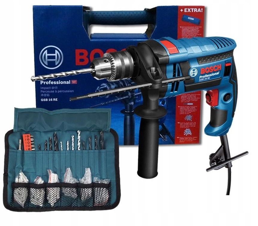 

Bosch Wiertarka Udarowa Gsb 16 100 Akcesroriów