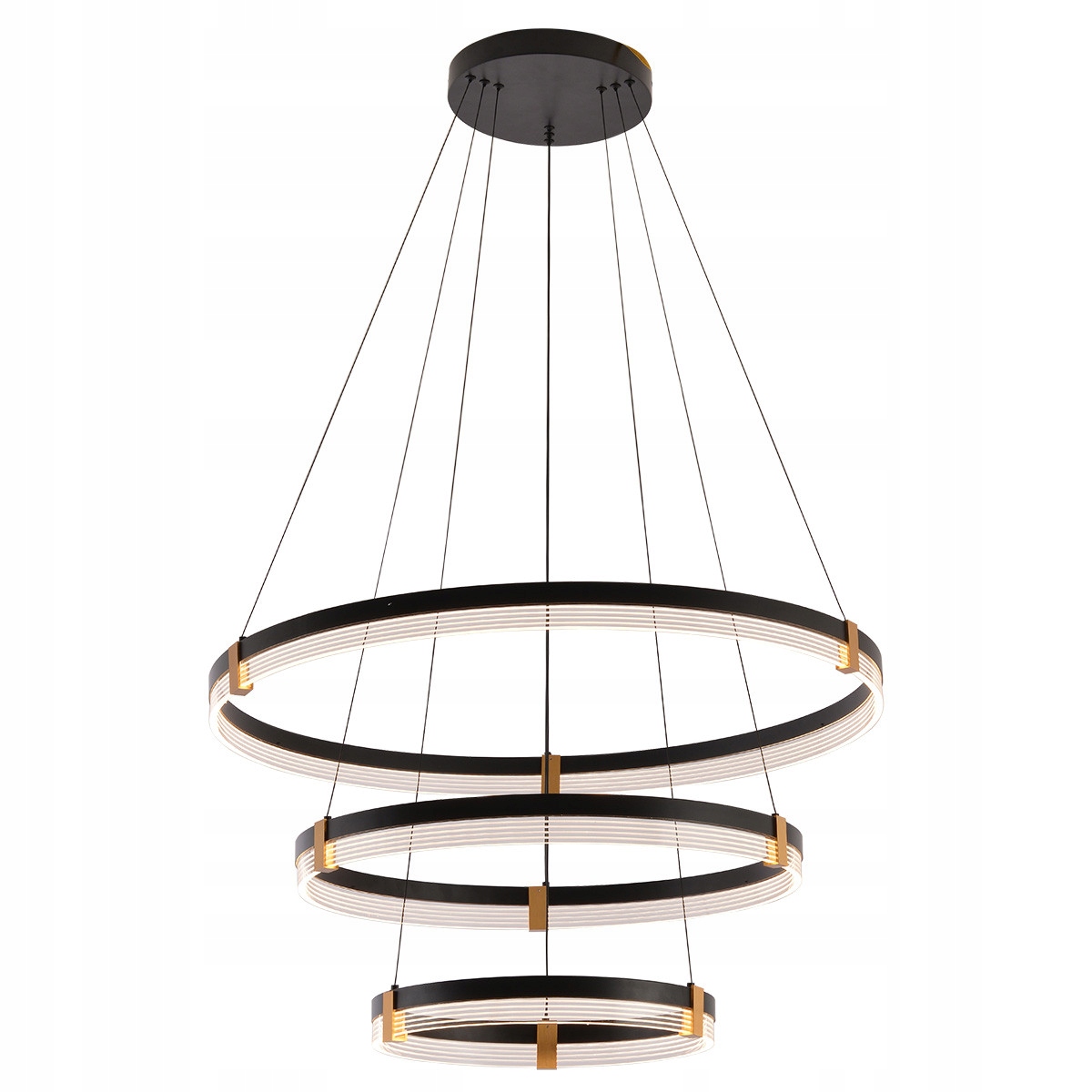 Trojitá velká lampa kruhová 80 cm Plum pro kancelářskou halu openspace