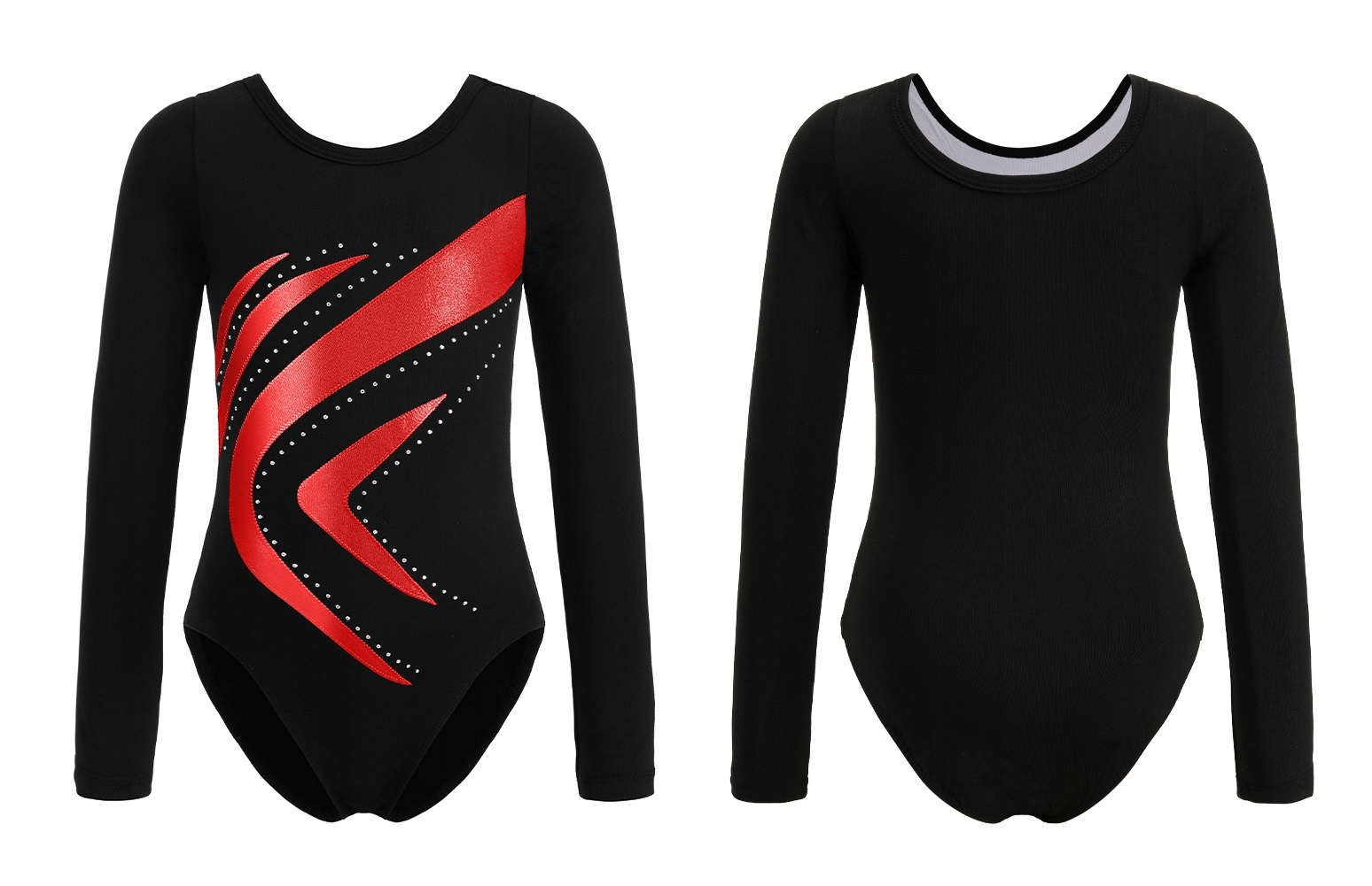 Gymnastické Baletní Body Červené Taneční Oblečení Pro Balet Gymnastiky Vel. 100