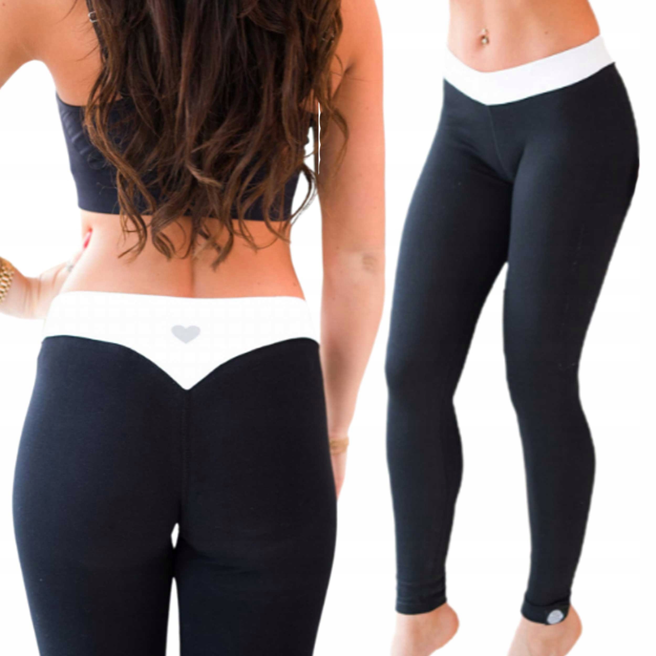 

Modelujące Bawełniane Legginsy Damskie Fitness L