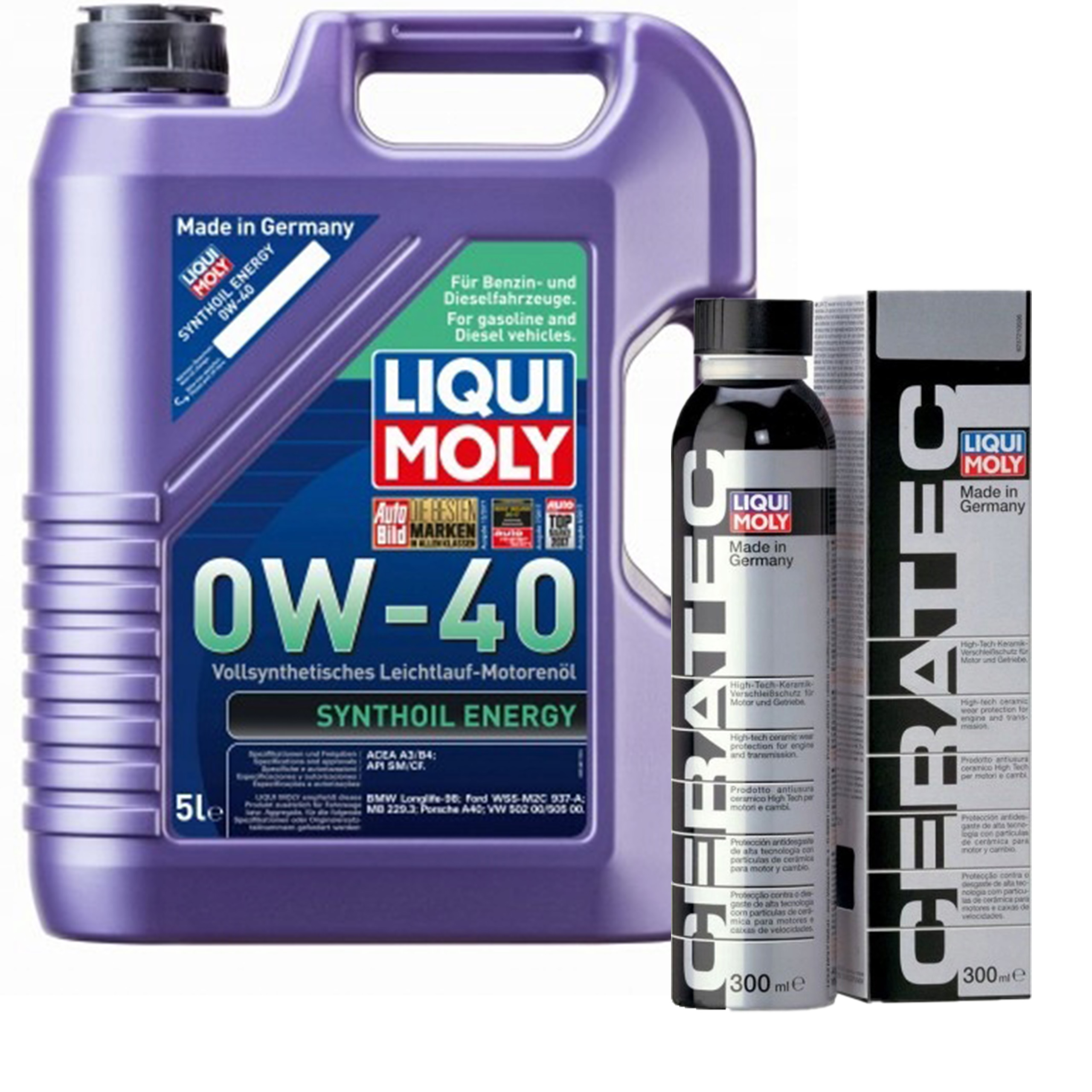 Liqui Moly LM9515 Olej Synthoil 0W40 5L + Cera Tec
