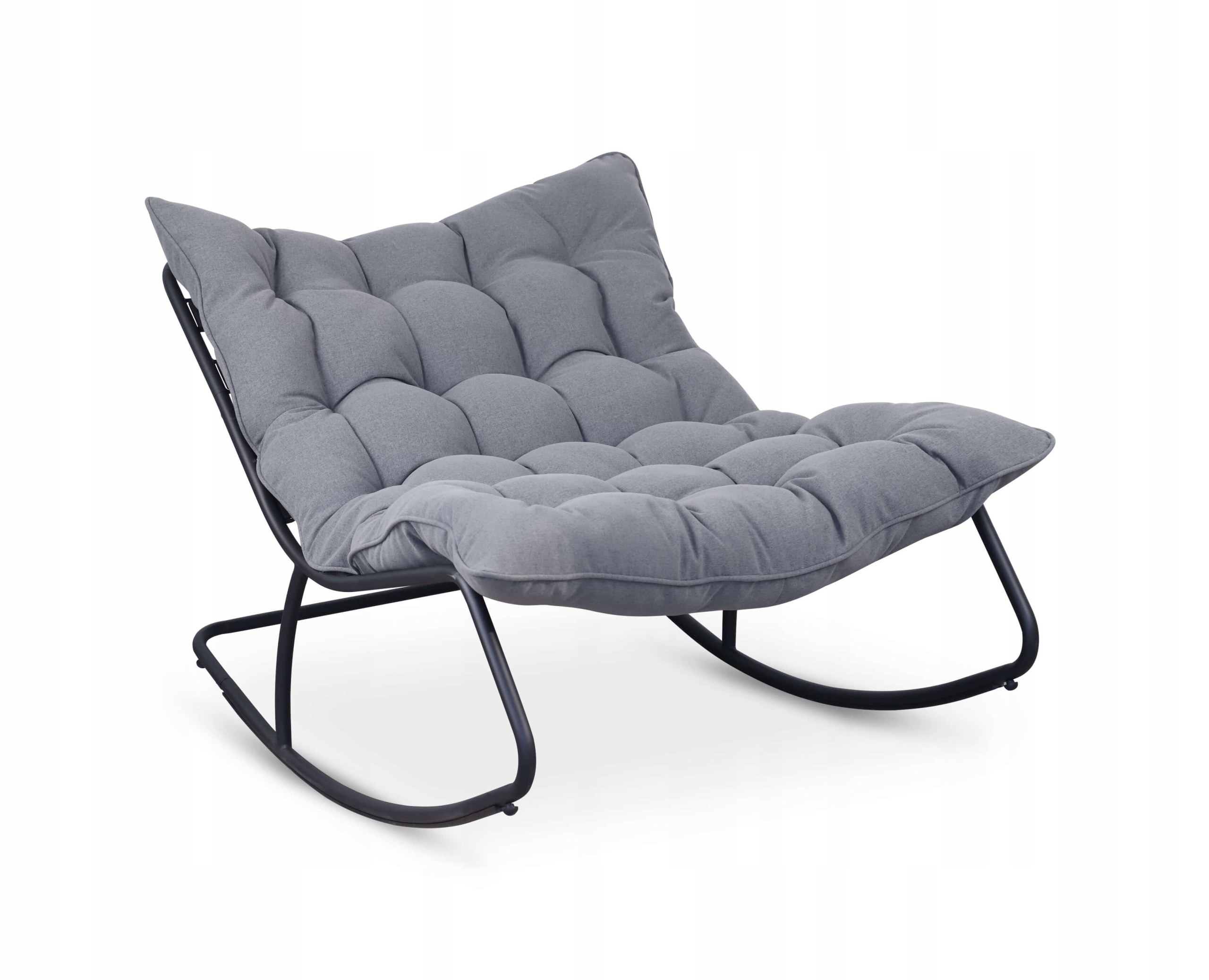 Zahradní Křeslo Na Terasu Houpací Křeslo Do Obýváku, Šedé, Styl Mexiko