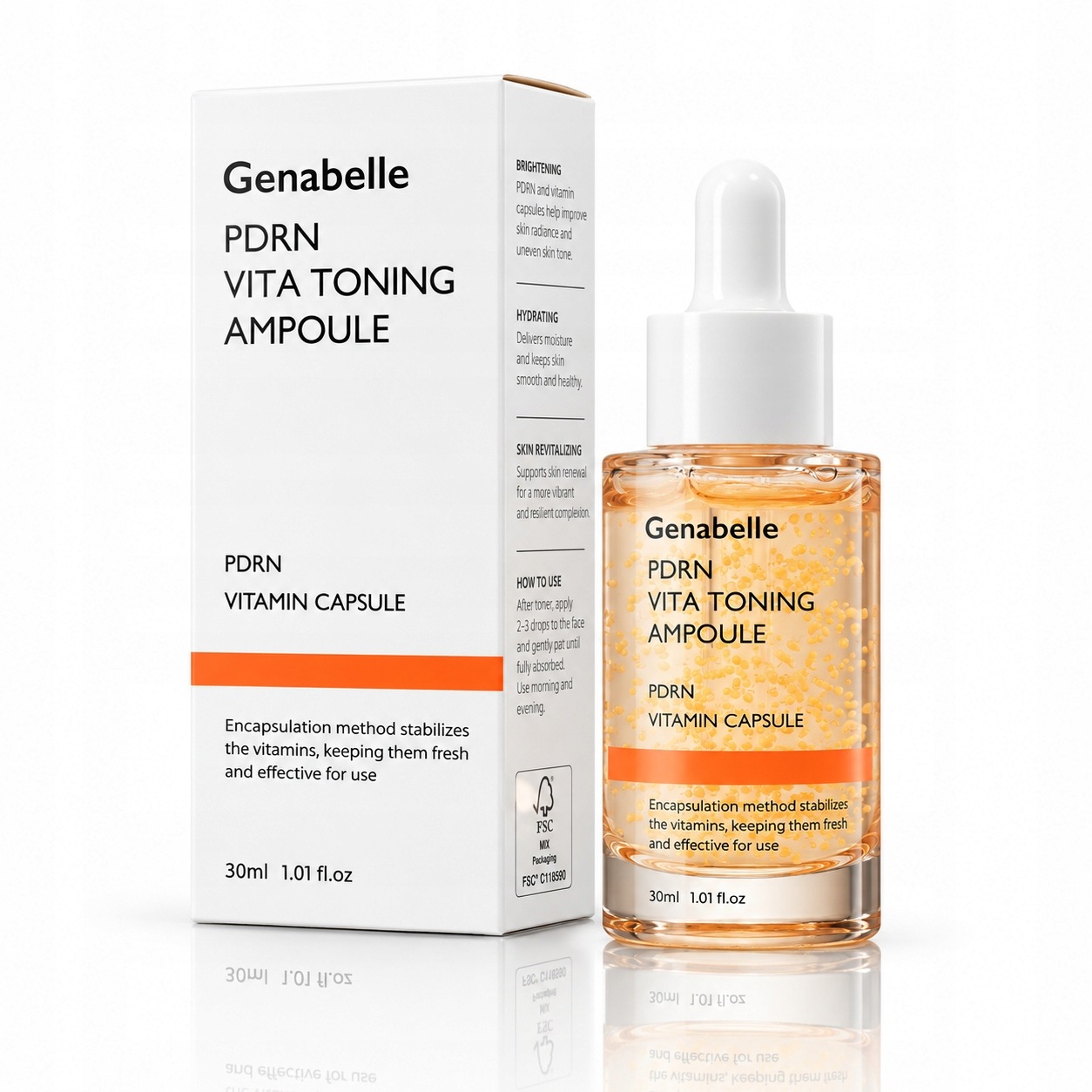 Genabelle Rozjasňující a regenerační sérum na obličej Pdrn Vita Toning 30 ml