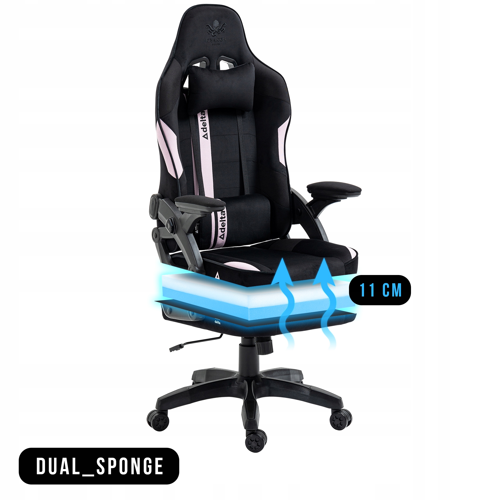 FOTEL GAMINGOWY BIUROWY KRZESŁO OBROTOWE DO BIURKA Model JUPITER