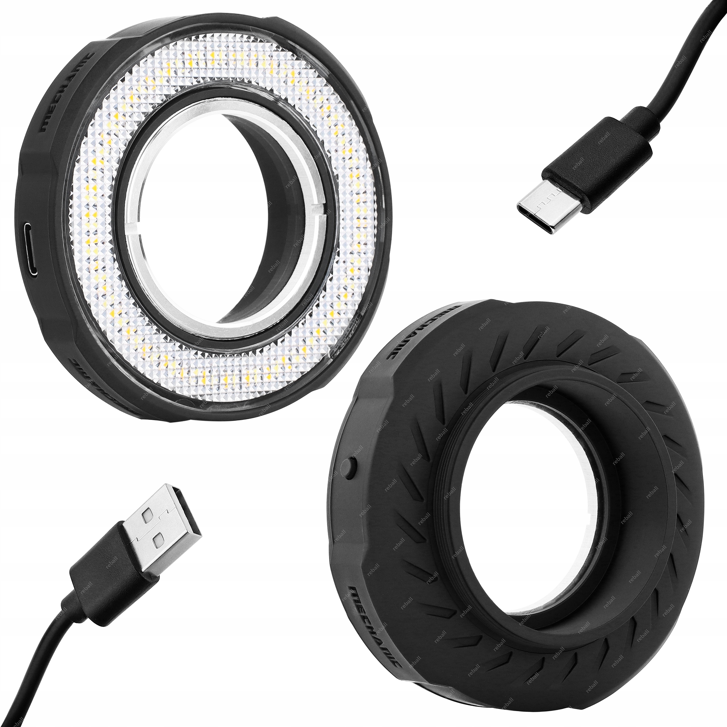 Led Podsvícení Mikroskopu, Kruhová Lampa, 3 Barvy, Regulace Výkonu