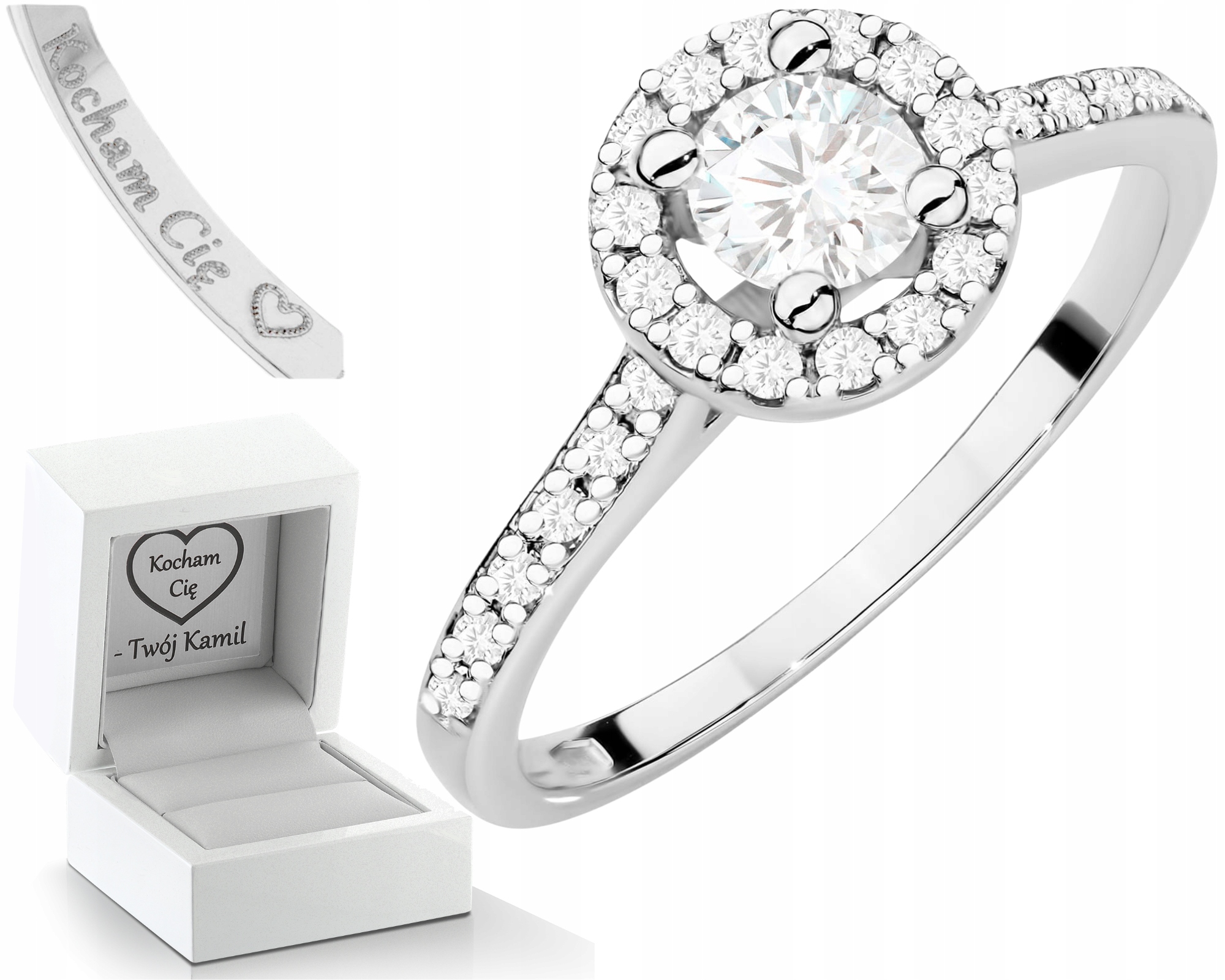 Prstýnek V Bílém Zlatě S Brilianty 0,52 Ct