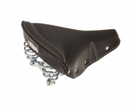 Stylowe siodło BRN CIGNO CLASSIC czarne 25x27retro