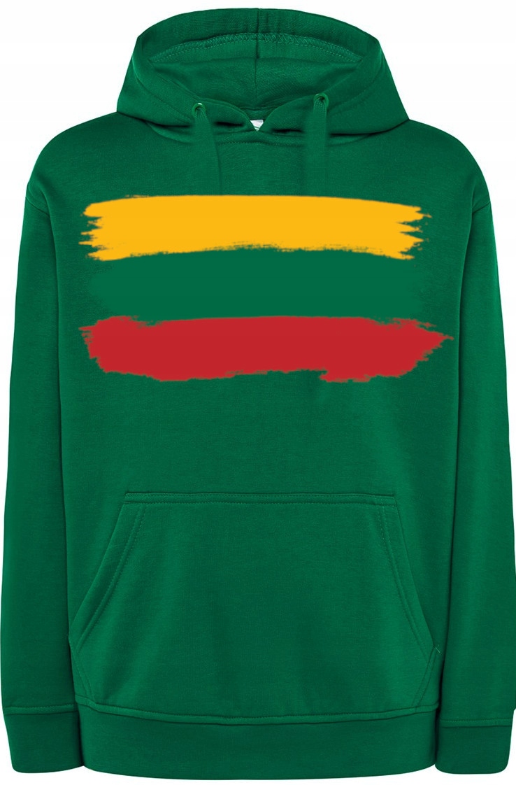 Litva Vlajka Pánská Mikina S Kapucí A Potiskem r.XS