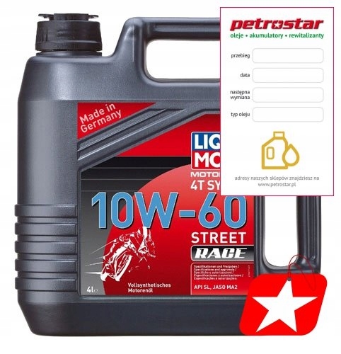 LIQUI MOLY 4T SYNTH STREET RACE 10W60 4L - 1687
