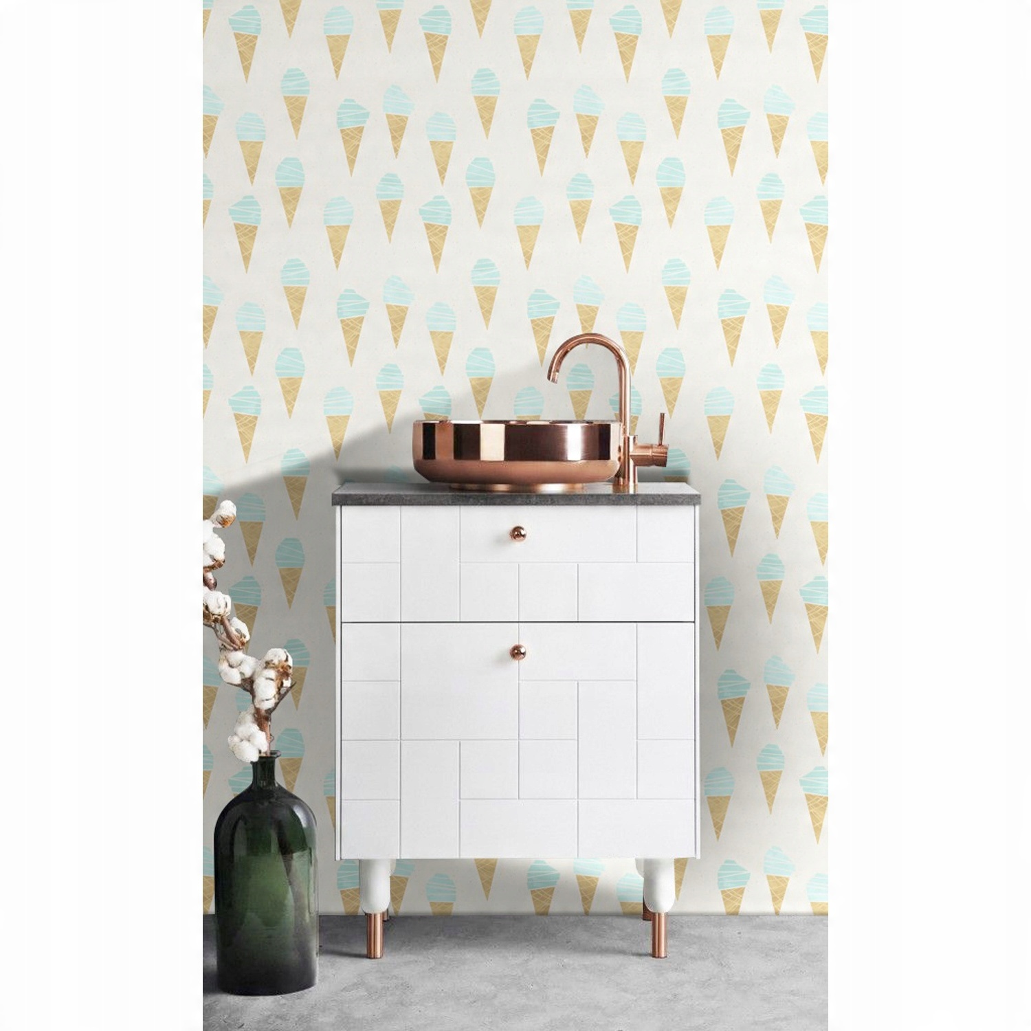 

Tapeta flizelina Wzór lodów 104x70 cm klej gratis
