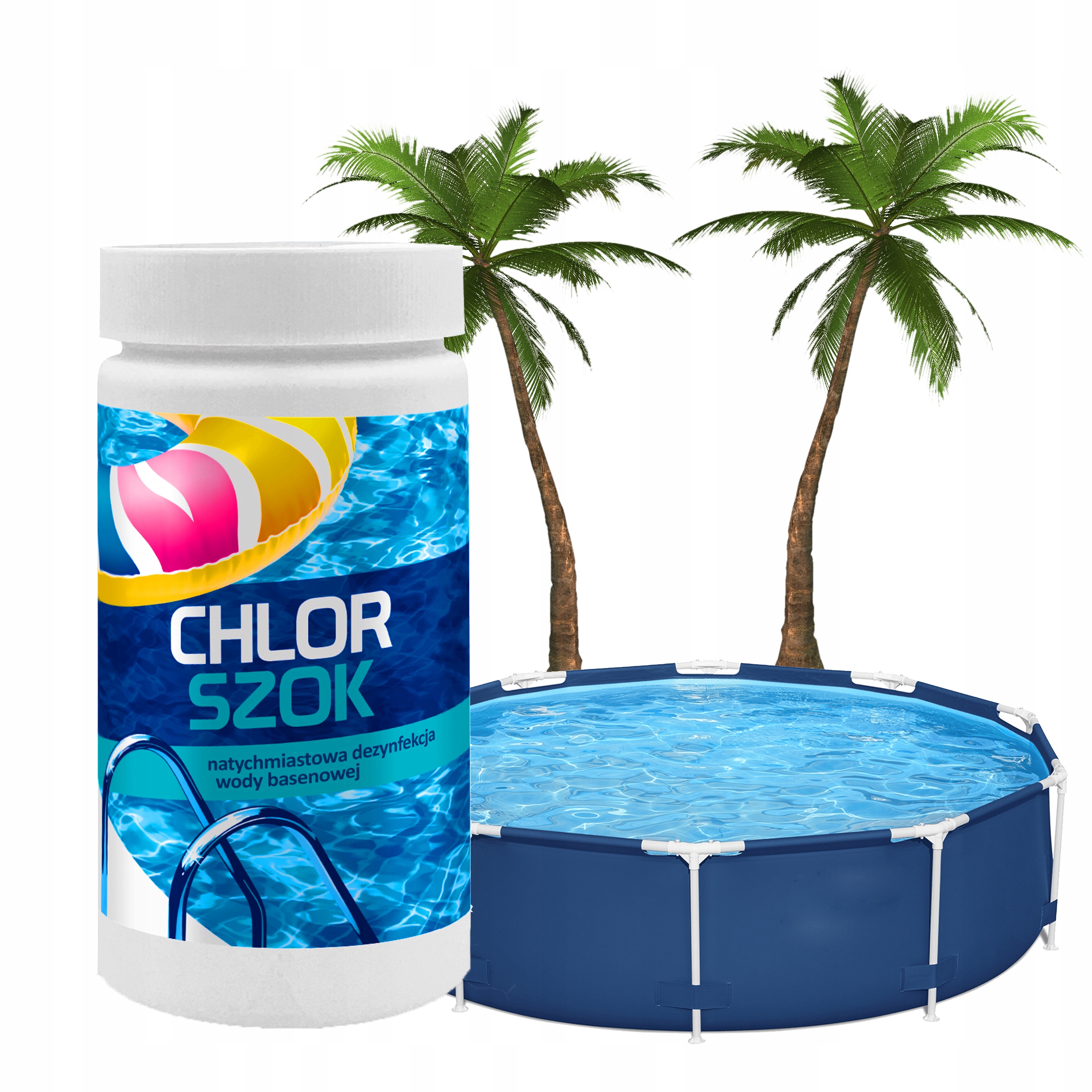 1KG CHLOR SZOK DO BASENU GRANULAT CHEMIA BASENOWA