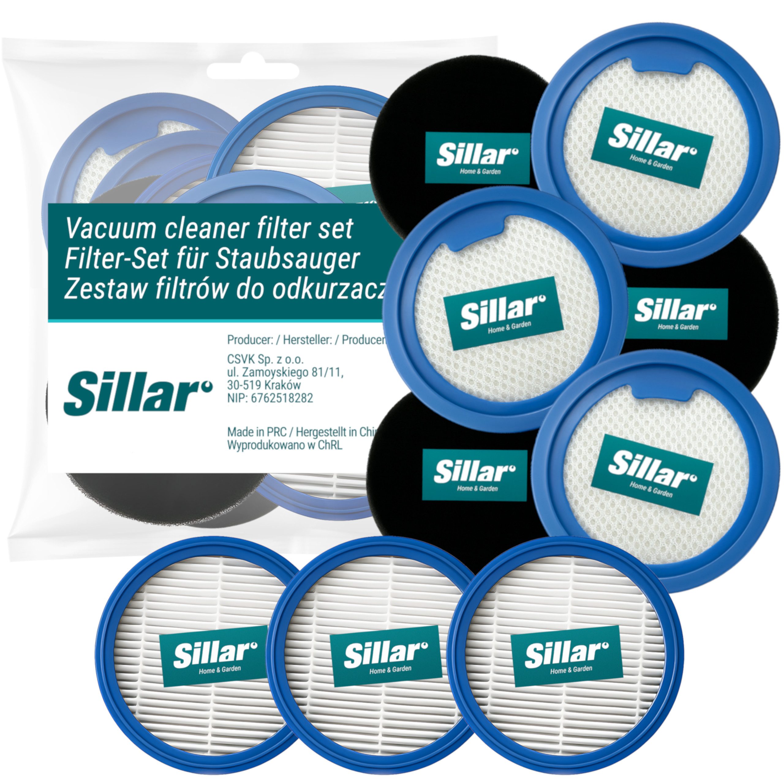 6x Filtry Sillar pro Elektrolux AP71A142XN AP71U14WB EFP71115 EP71AB14N1
