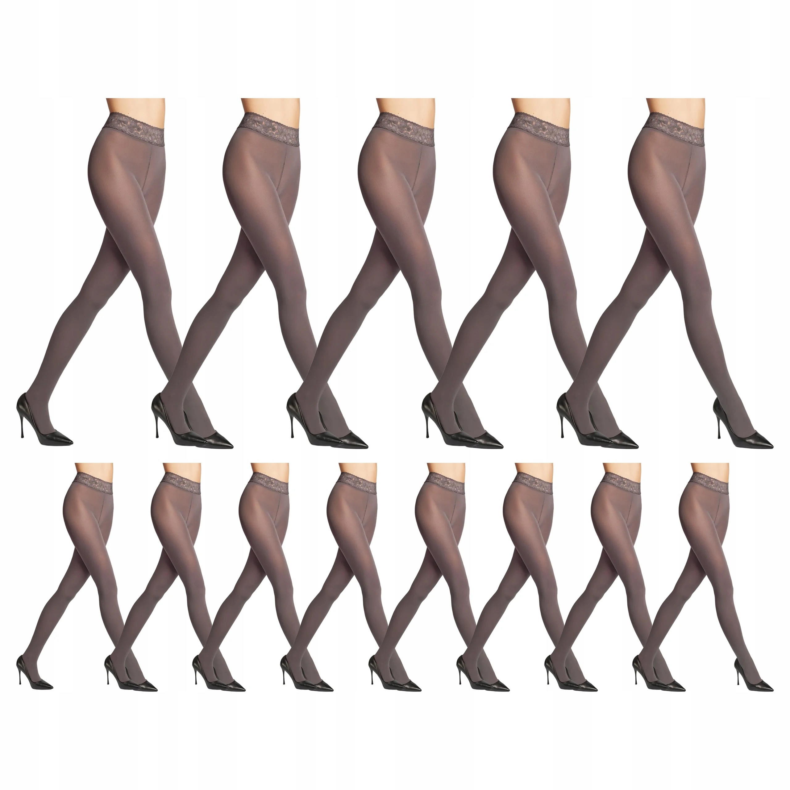 13 x Punčocháče Erotic Vita Bassa 100 den Marilyn Grigio 1/2