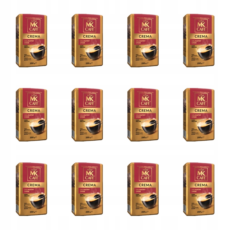 Mletá káva Mk Cafe Crema 250 g vac X12