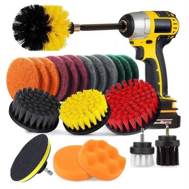 Levně Sada Úklidových Kartáčů Na Vrtačku 22 ks