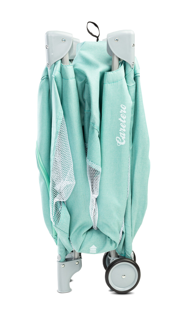 ŁÓŻECZKO TURYSTYCZNE SKŁADANE CARETERO KOJEC+TORBA Kolor odcienie niebieskiego