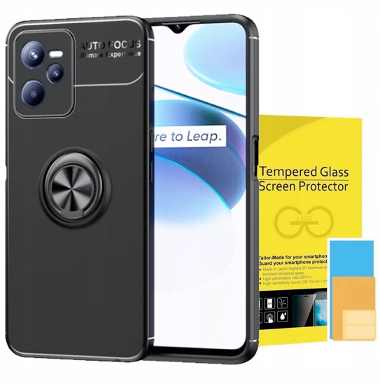 

Etui Ring Holder Case 4w1 Szkło do Realme C35