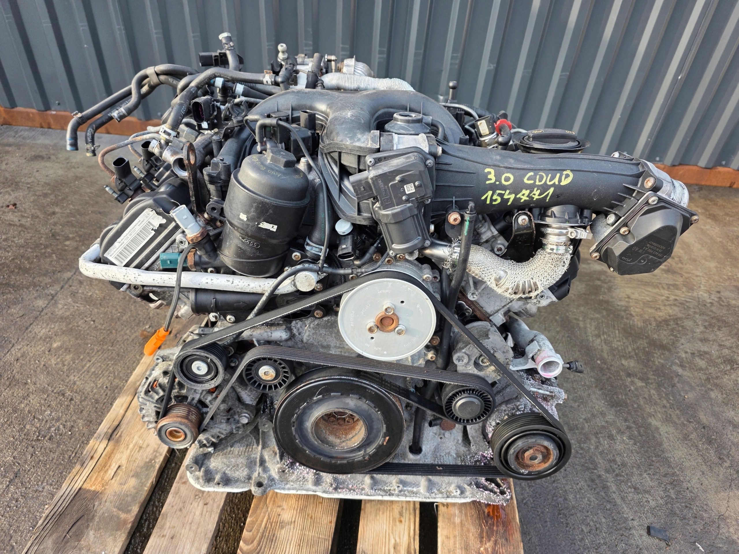 engine complete AUDI A6 C7 A7 4G Q5 8R A4 A5 3.0 TDI CDU CDUD 154771 KM !!
