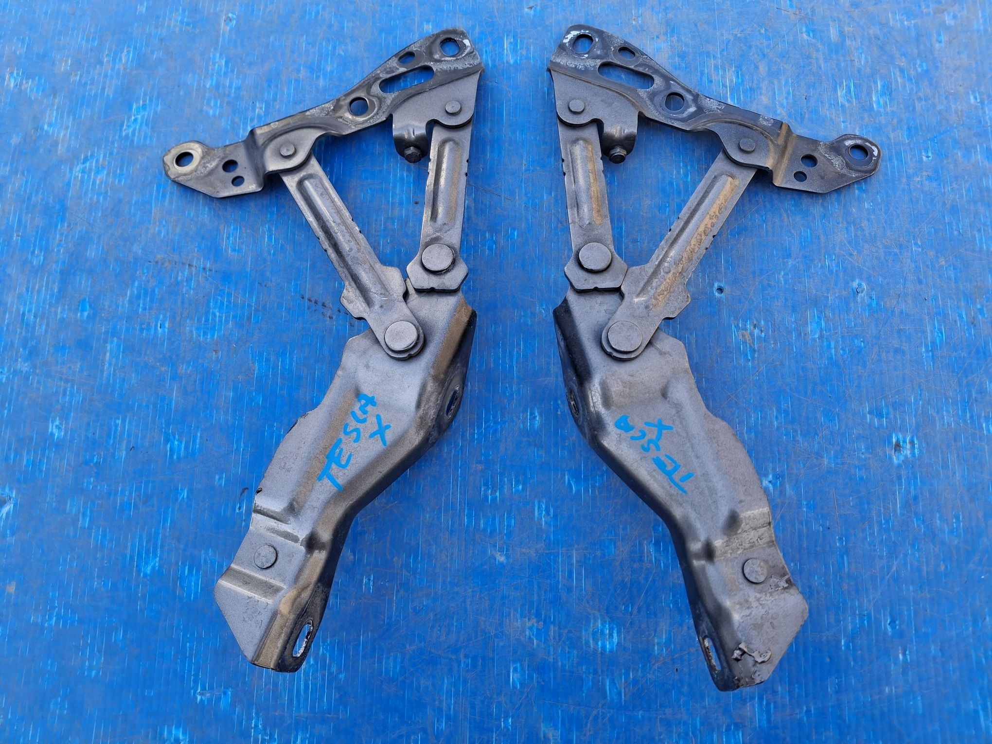 bonnet hinges right or left TESLA X 2015R->