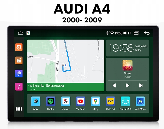 Audi A4 2000-2009 Navigace Pro Android Qled Carplay