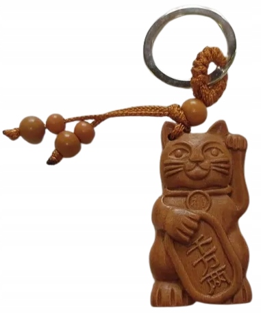 

Brelok klucze chiński Maneki Neko Kot na szczęście