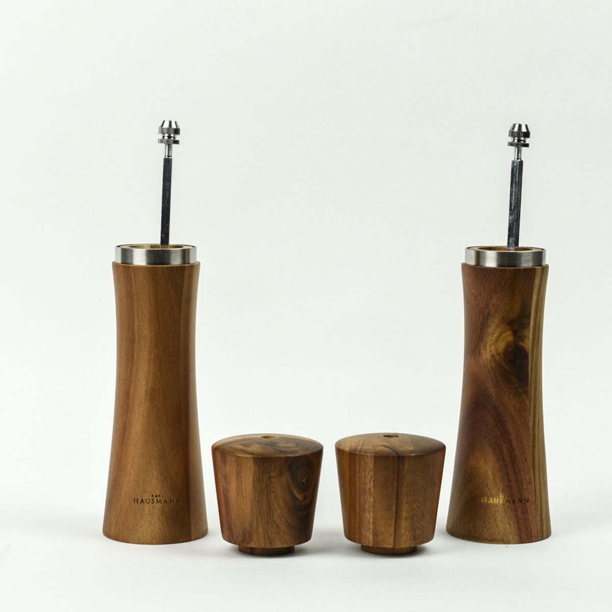 ZESTAW MŁYNKÓW DREWNIANYCH MŁYNEK DO SOLI PIEPRZU Model NATURE