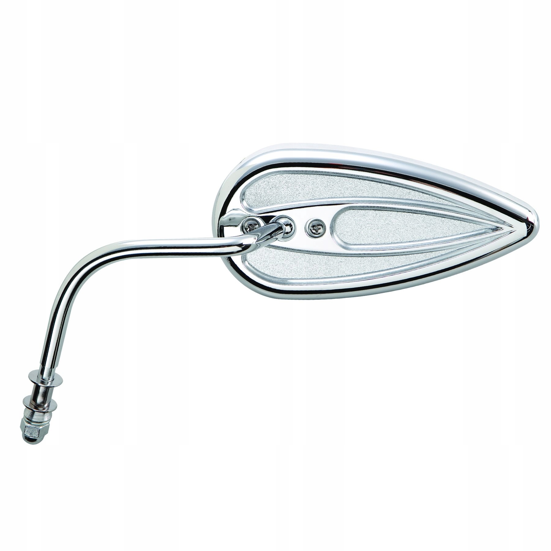 Chrómované zrkadlo Arlen Ness Teardrop pravé Harley Softail, Dyna, XL, Fl
