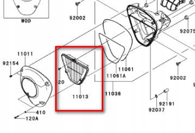 FILTR POWIETRZA KAWASAKI VULCAN 1700 VN1700 Producent Kawasaki OE