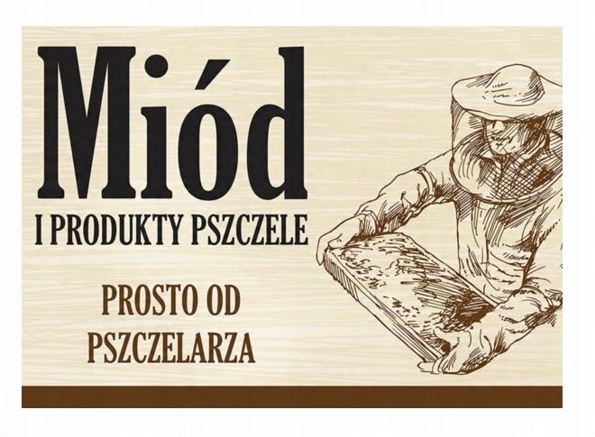 

Tablica Duża XXL reklamowa Miód I Produkty F340