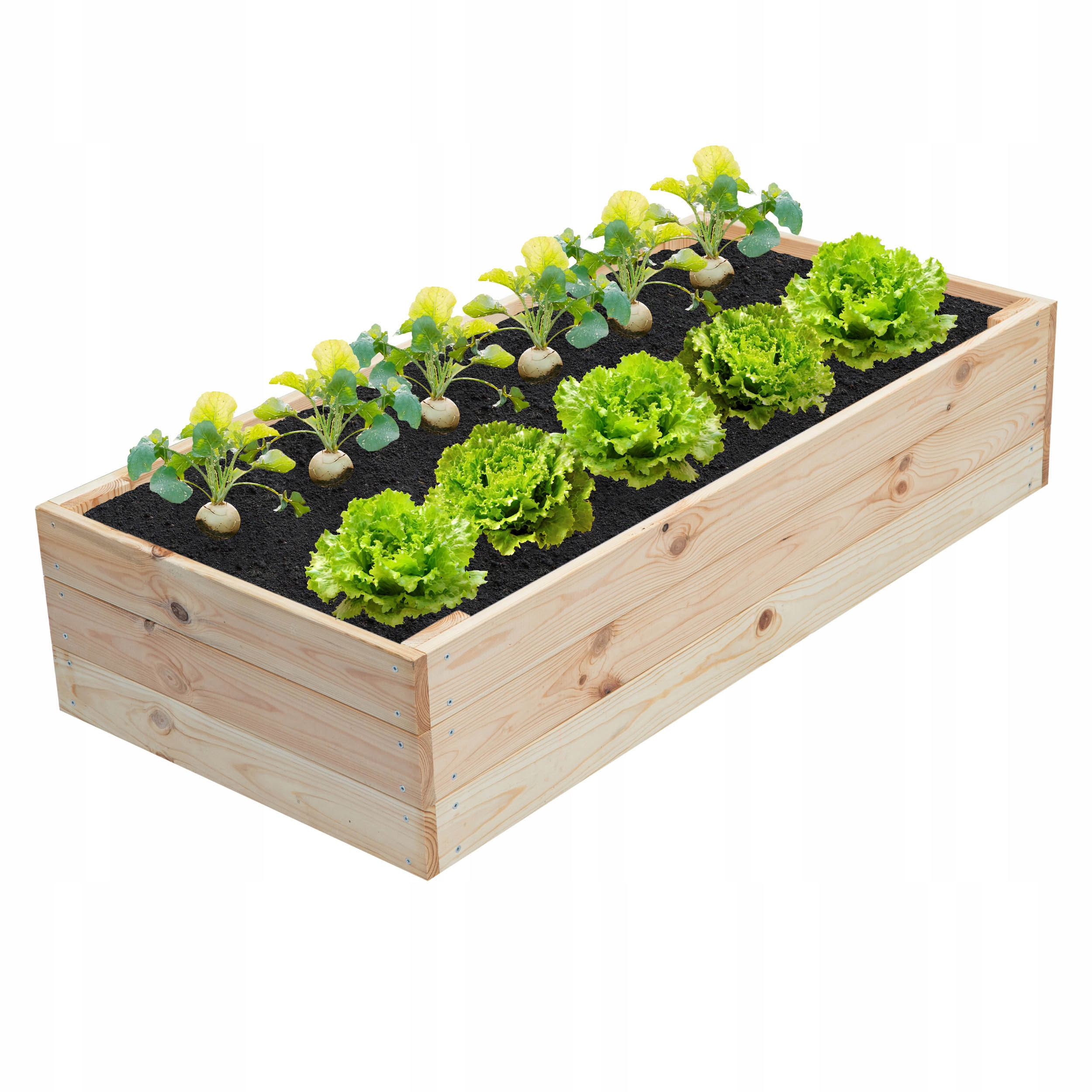 Drewniana SKRZYNIA NA WARZYWA Podwyższona Grządka Inspekt Warzywnik GRATISY Szerokość produktu 80 cm