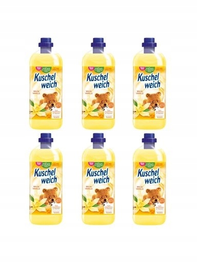 Levně 6 x Tekutá aviváž Kuschelweich Wilde Vanille 38 praní 1 l