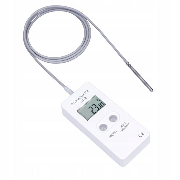 Přesný teploměr pro profesionály se sondou DT-2