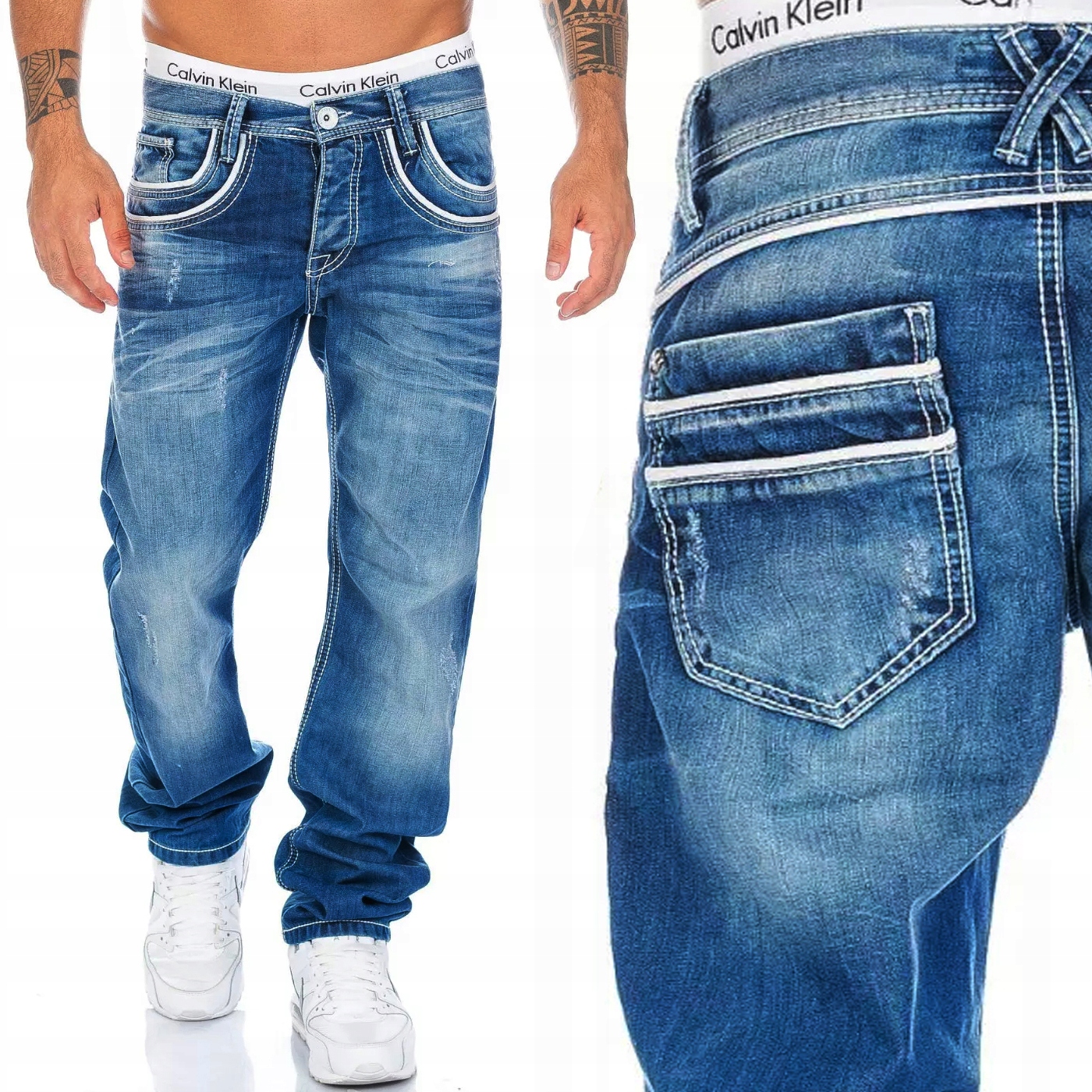 Pánské džíny Regular Cipo Baxx Denim modré