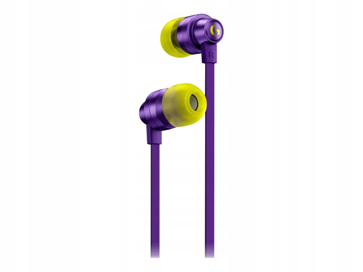 Logitech G G333 Earphones with mic in-ear wired 3.5 mm jack purple