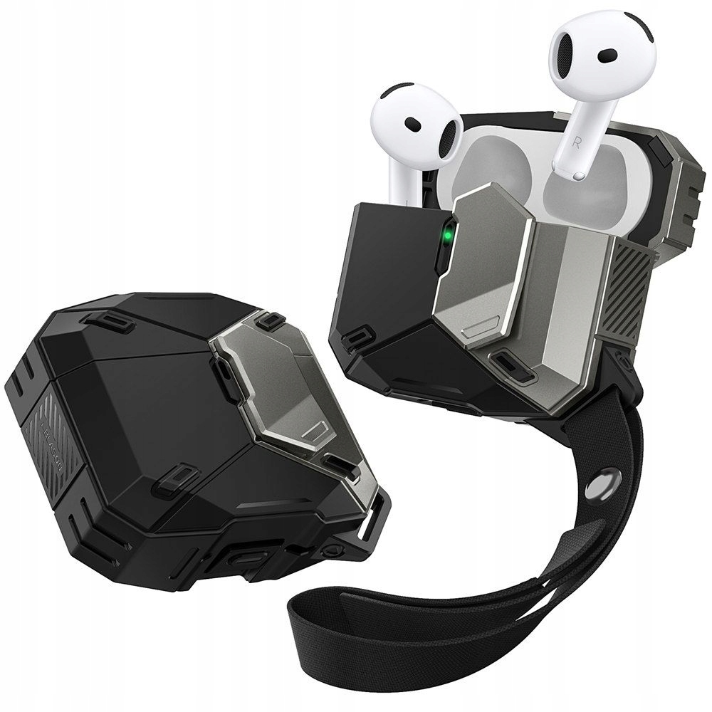 Etui Do Apple Airpods 4 Supcase Matrix Czarne Case Futerał Pokrowiec