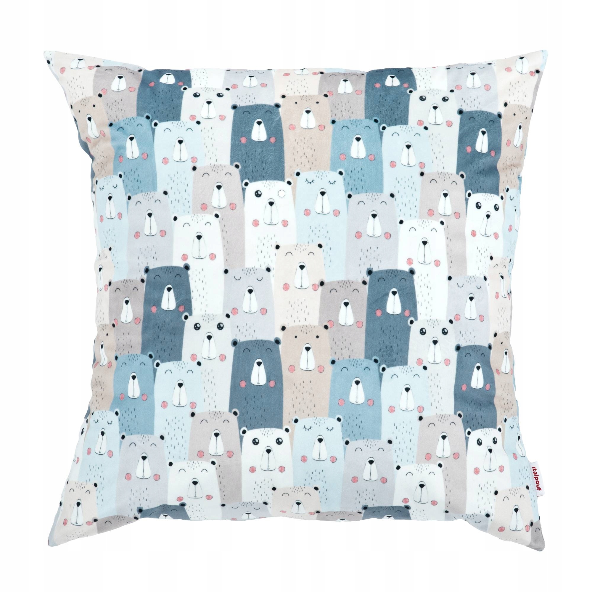 Dekoračný vankúš Medveď modrý 60x60