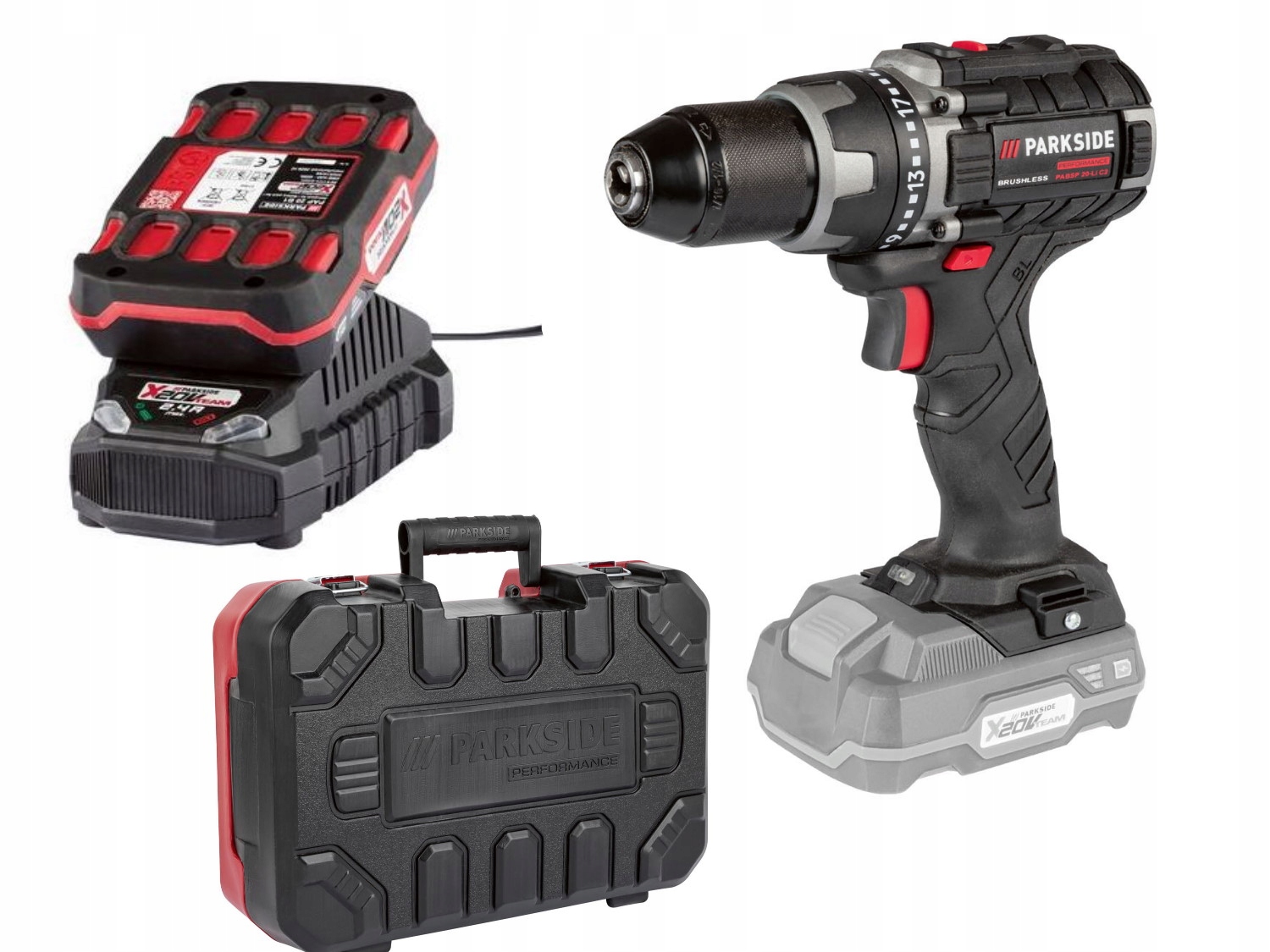 Parkside Performance Akumulatorowa wiertarko wkrętarka 20V akumulator 2Ah