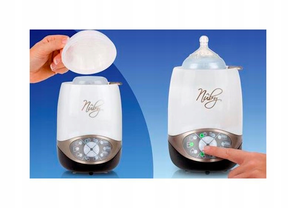 ELEKTRYCZNY PODGRZEWACZ DO BUTELEK I STERYLIZATOR 2 W 1 NUBY Marka Nuby