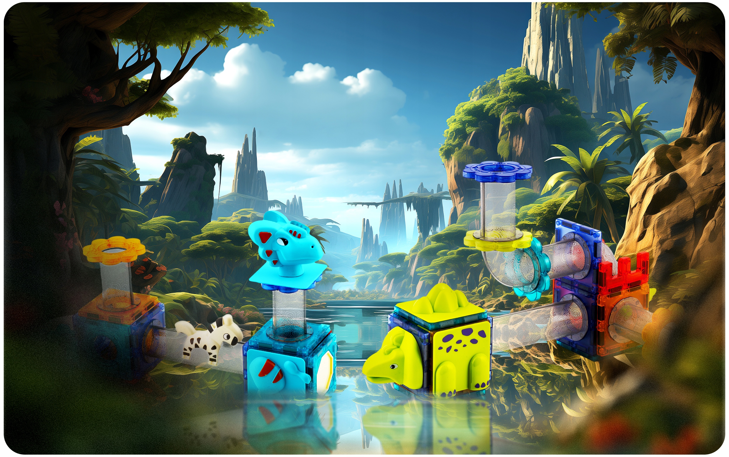 МАГНІТНІ БЛОКИ DINOSAURS PARADISE RK-757 RICOKIDS Типовий набір