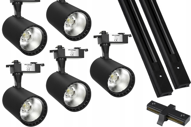 5x ZESTAW MOCNYCH LAMP SZYNOWYCH OPRAWY HALOGEN 2m Marka Decorya