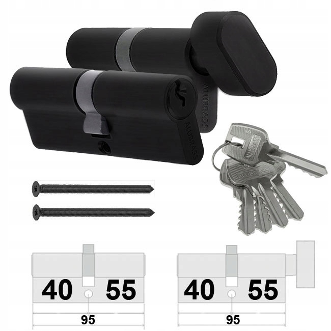 WKŁADKI KOMPLET 40/55 + G55/40 SYSTEM 5KL CZARNE