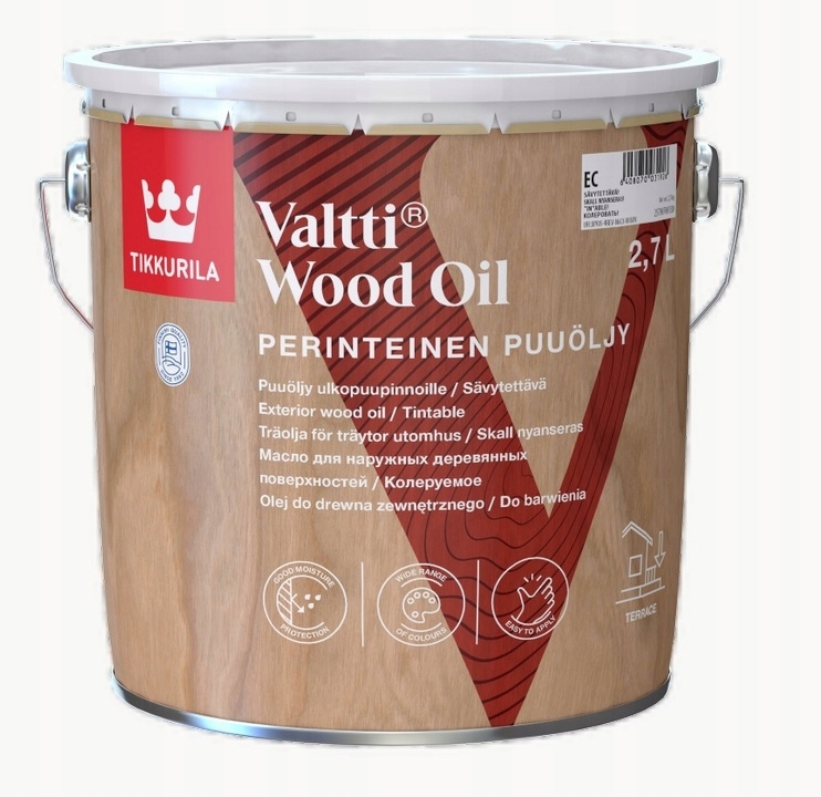 

Tikkurila Valtti Wood Oil Olej Do Drewna 2,7L