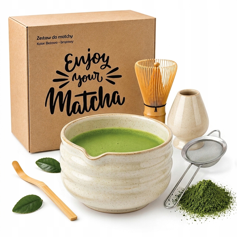Zestaw do Matchy 5w1 ceramiczny Matcha Dla Mamy Na Dzień Matki