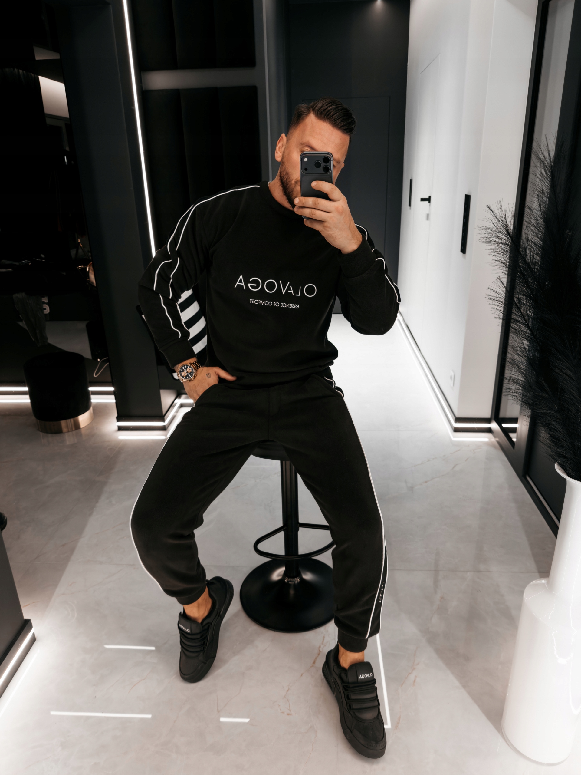 Pánský Komplet Lento Men Olavoga Černý XL